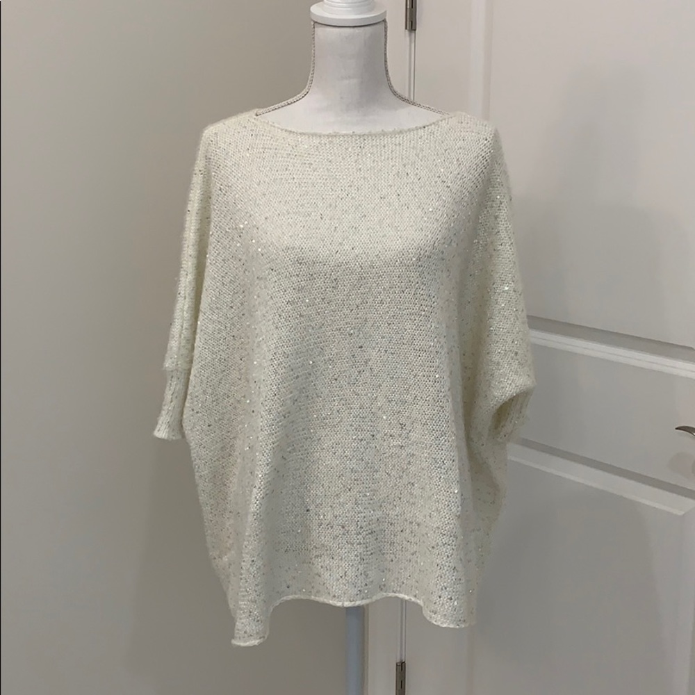 Tasha White sequence sweater